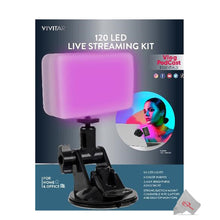 Vivitar 120 Led Video Conference Lighting Kit Suction Cup Mount for Laptops and Moniters  Adjustable Brightness and Color Filters