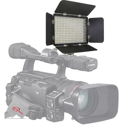 2x High Intensity 175W (Equivilant) 5000 LUX 330 Bead LED Continous Output Light Dimmable, Adjustable Color Temperature on 63-Inch Collapsible Light Stand with Ball Head for Studio Photography
