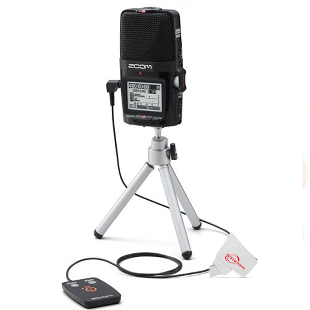 Zoom H2n ext 2-Input / 4 Track Handy Digital  Audio Stereo Recorder With 5 Built-In Mic Array