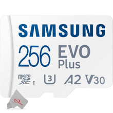 Samsung EVO Plus MicroSD 256GB, 130MBs Memory Card with Adapter