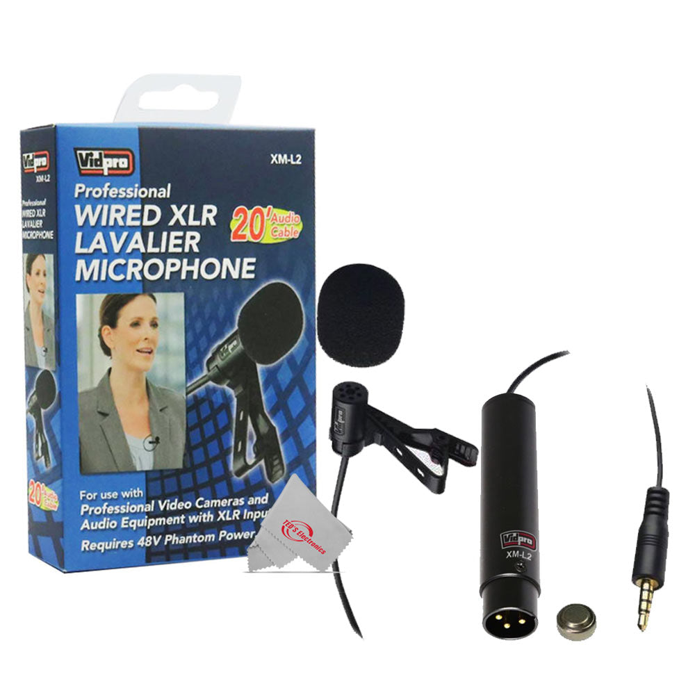 Zoom H6essential 6-Track 32-Bit Float Portable Audio Recorder with Wired XLR Lavalier Microphone XM-L2
