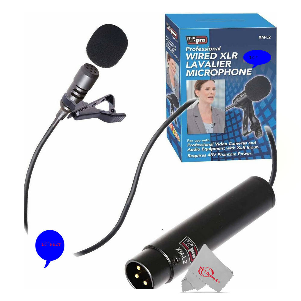 Zoom H6essential 6-Track 32-Bit Float Portable Audio Recorder with Wired XLR Lavalier Microphone XM-L2