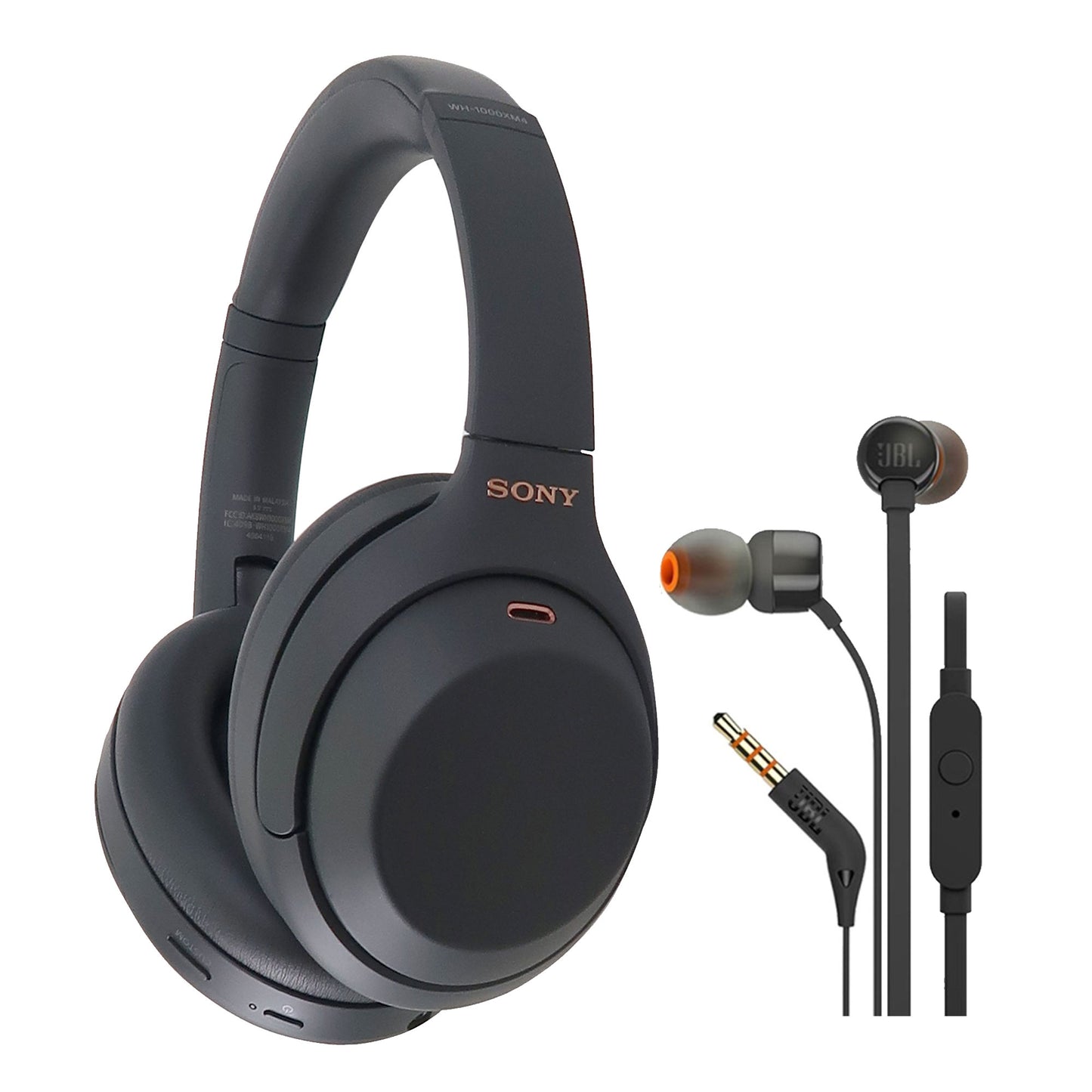 Sony WH-1000XM4 Wireless  Over-the-Ear Headphones with Google Assistant and Alexa and JBL T110 in Ear Headphones
