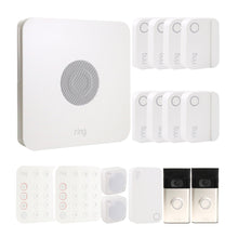Ring Alarm 14-Piece Home Security Kit – Wireless System, Works with Alexa and 2x Ring 1080p Video Doorbell (2020 Release, Satin Nickel)