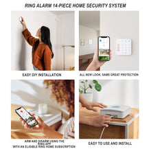 Ring Alarm 14-Piece Home Security Kit – Wireless System, Works with Alexa and 2x Ring 1080p Video Doorbell (2020 Release, Satin Nickel)