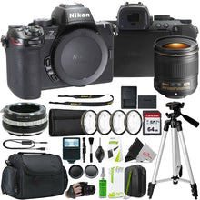 Nikon Z50 II Mirrorless Camera with Nikon AF-S NIKKOR 28mm f/1.8G Lens and F to Z Adapter Enhanced Macro Kit