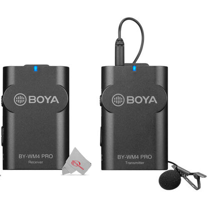 Boya BY-WM4 Pro  Dual-Channel Digital Wireless Omni Lavalier Microphone For Videos, Interviews, And YouTube