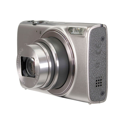 Canon Powershot IXY 650 / ELPH 360 20.2MP Point and Shoot Digital Camera (Silver) with Transcend 32GB SDXC/SDHC 300S Memory Card Starter Kit