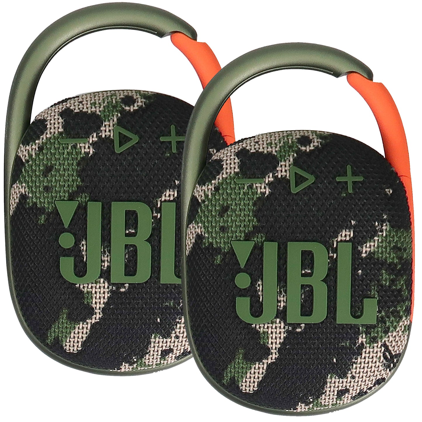 2x JBL Clip 4 Portable Bluetooth Waterproof Speaker (Squad)