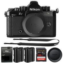 Nikon Zf Full-Frame Mirrorless Camera Body Only (Black) with Nikon EN-EL15c Rechargeable Lithium-Ion Battery and 128GB SDXC Memory Card