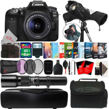 Canon EOS 90D 32.5MP DSLR Camera with 18-55mm and 500mm Lens Accessory Bundle