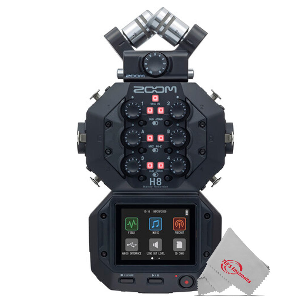 Zoom H8 8-Input / 12-Track Digital Audio Recorder + Zoom Foam Windscreen Kit