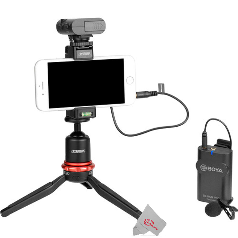 Boya BY-WM4 Pro  Dual-Channel Digital Wireless Omni Lavalier Microphone For Videos, Interviews, And YouTube