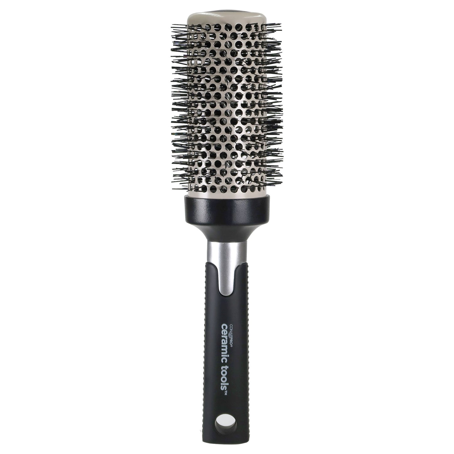 Conair Pro Ceramic Tools Porcelain Series 1.25" Soft-Bristle Hot Air Brush and Conair Pro Ceramic Tools Large Round Brush 2½" #CPBCTR25