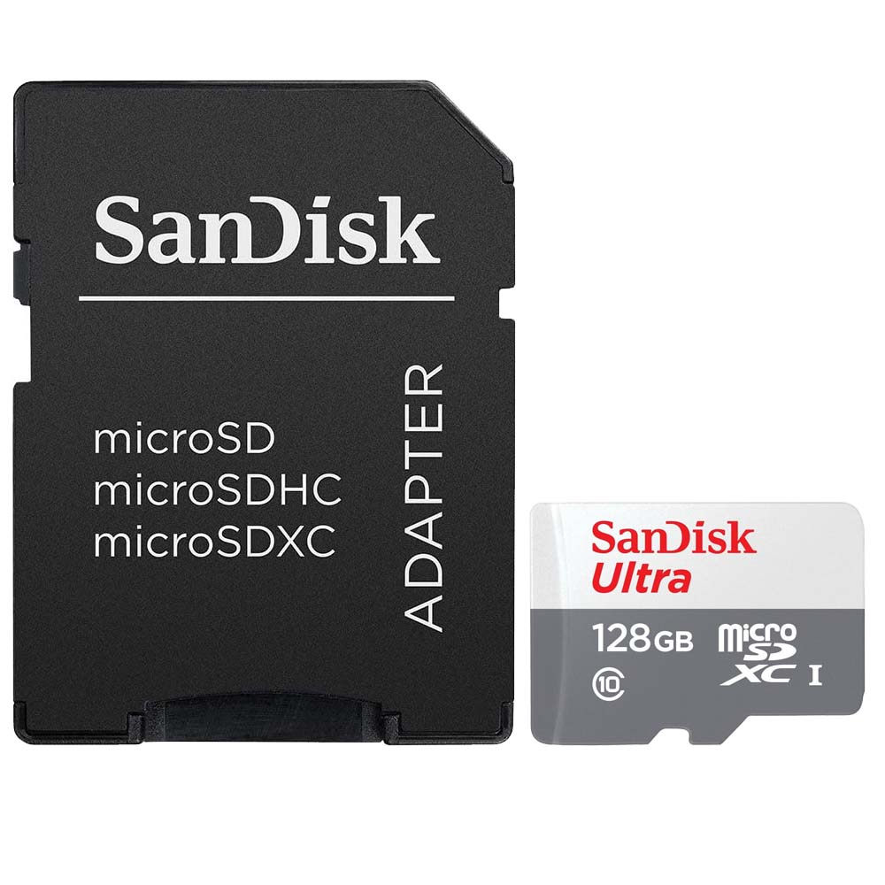 SanDisk  128GB Ultra UHS-I microSDHC Memory Card with SD Adapter