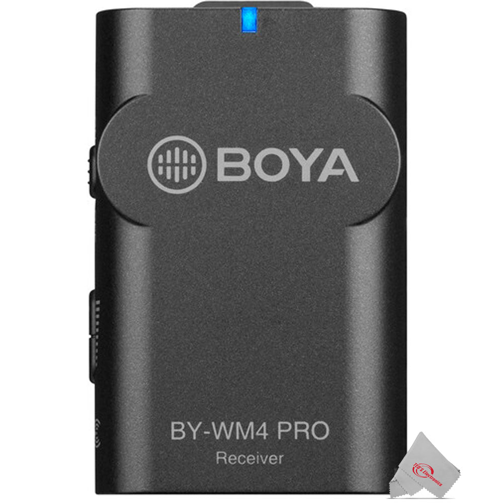 Boya BY-WM4 Pro  Dual-Channel Digital Wireless Omni Lavalier Microphone For Videos, Interviews, And YouTube