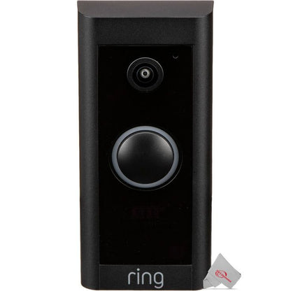 2x Ring 1080p Wired HD Video Doorbell Black