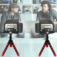 2-Person Wireless Lavelier Microphone Set 60 ft Range 2.4GHz Crystal Clear Audio + Powerfull LED Video Light on Triopod Best Bundle for Vloggers YouTubers and For Professional Zoom Google Skype Meetings
