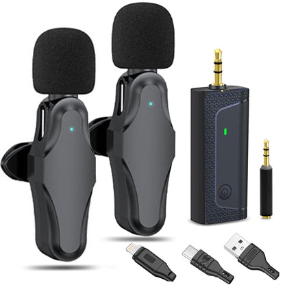 Zoom Q8n-4K Handy Video Recorder with Dual Wireless Lavelier Mic Set, Video LED Light & Memory Card
