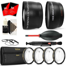 58mm Wide Angle Lens, Telephoto Lens, Macro Kit and Accessory Kit for canon T6, T6i and All Canon DSLR Cameras