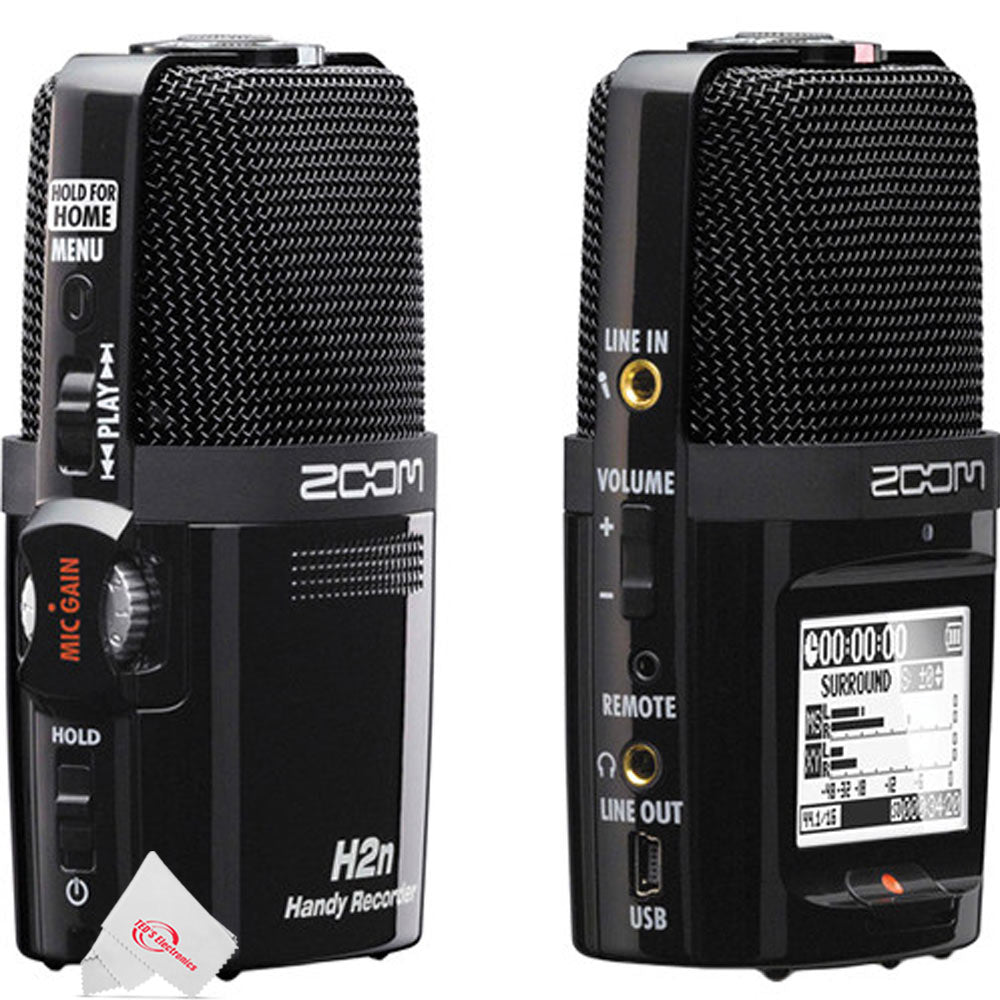 Zoom H2n ext 2-Input / 4 Track Handy Digital  Audio Stereo Recorder With 5 Built-In Mic Array