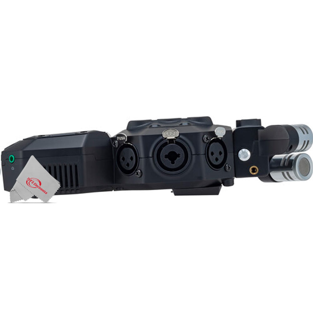 Zoom H8  8-Input / 12-Track Digital Handy Audio Recorder For Field Recording Music And Podcasting with 2x Vidpro Professional Wired XLR Lavalier Microphone XM-L2