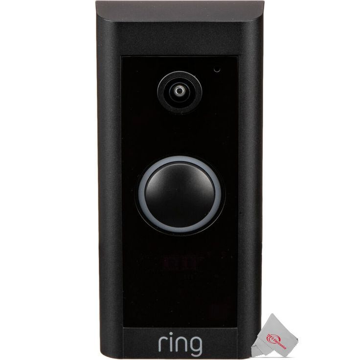 5x Ring 1080p Wired HD Video Doorbell Black