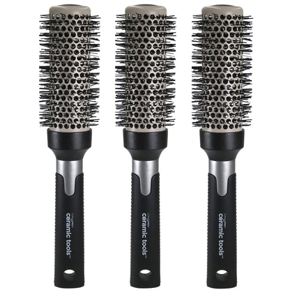 3x ConairPro Ceramic Tools Medium Round Brush 2" (#CPBCTR2)