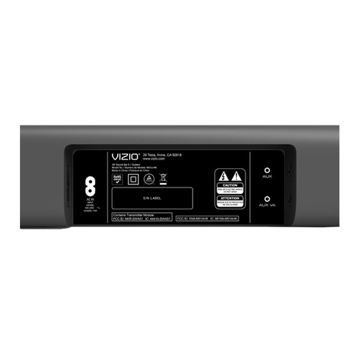 VIZIO M-Series 5.1 Home Theater Sound Bar with Dolby Atmos and DTS:X | M51ax-J6