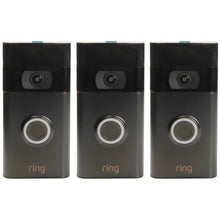 3x Ring Video Doorbell - 2nd Gen - 1080p HD Video, Improved Motion Detection, Easy Installation, Affordable (2020 Release, Venetian Bronze)